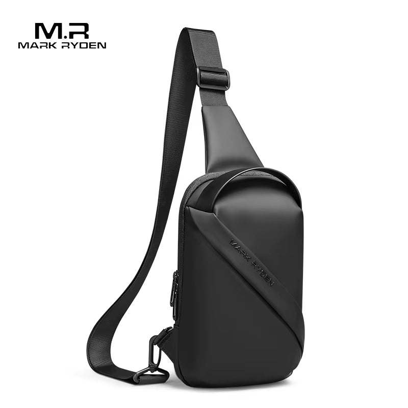 Men Bag Oxford Sling Bag 7.9 Inch Male Chest Bag Crossbody Bag for Man Moto Biker Shoulder Bags Black New Fashion Bag