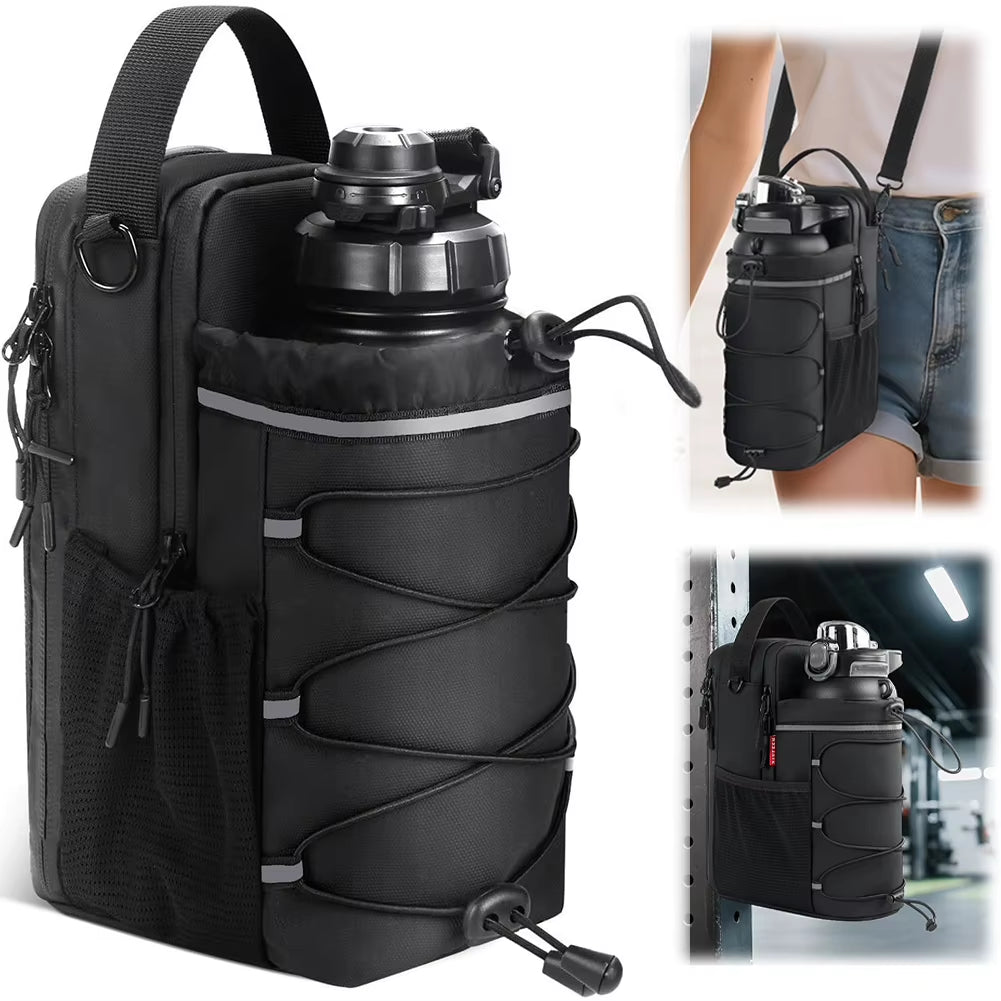 Magnetic Gym Bag Magnetic Water Bottle Bag Crossbody Bag for Men Women Gym Accessories Organizer