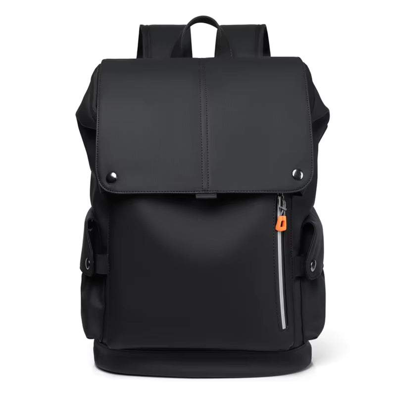 High Quality PU Leather Waterproof Men'S Laptop Backpack Large Computer Backpack for Business Urban Man Backpack USB Charging